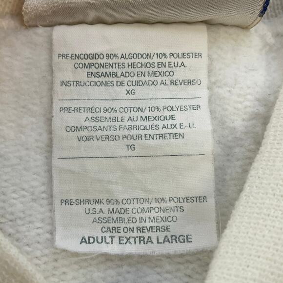 Vintage 2001 Oklahoma Sooners Rose Bowl Sweatshirt XL White Hanes Ultimate - Picture 5 of 10